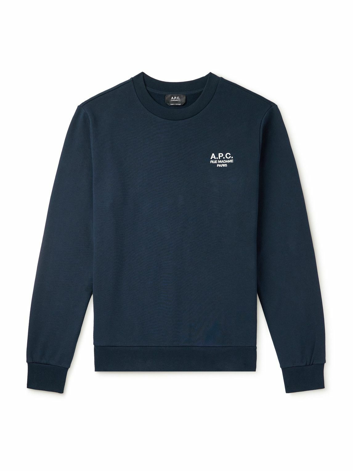 【送料&関税込】A.P.C. Boxy Micro Logo Cotton Crew-neck Swea A.P.C. Boxy Micro Logo Cotton Crew-neck Sweatshirt A.P.C.