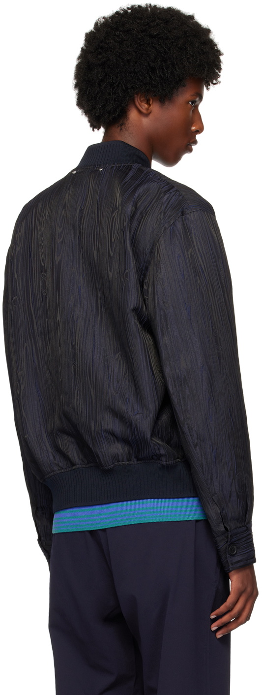 PS by Paul Smith Navy Graphic Pattern Bomber