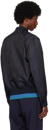 PS by Paul Smith Navy Graphic Pattern Bomber