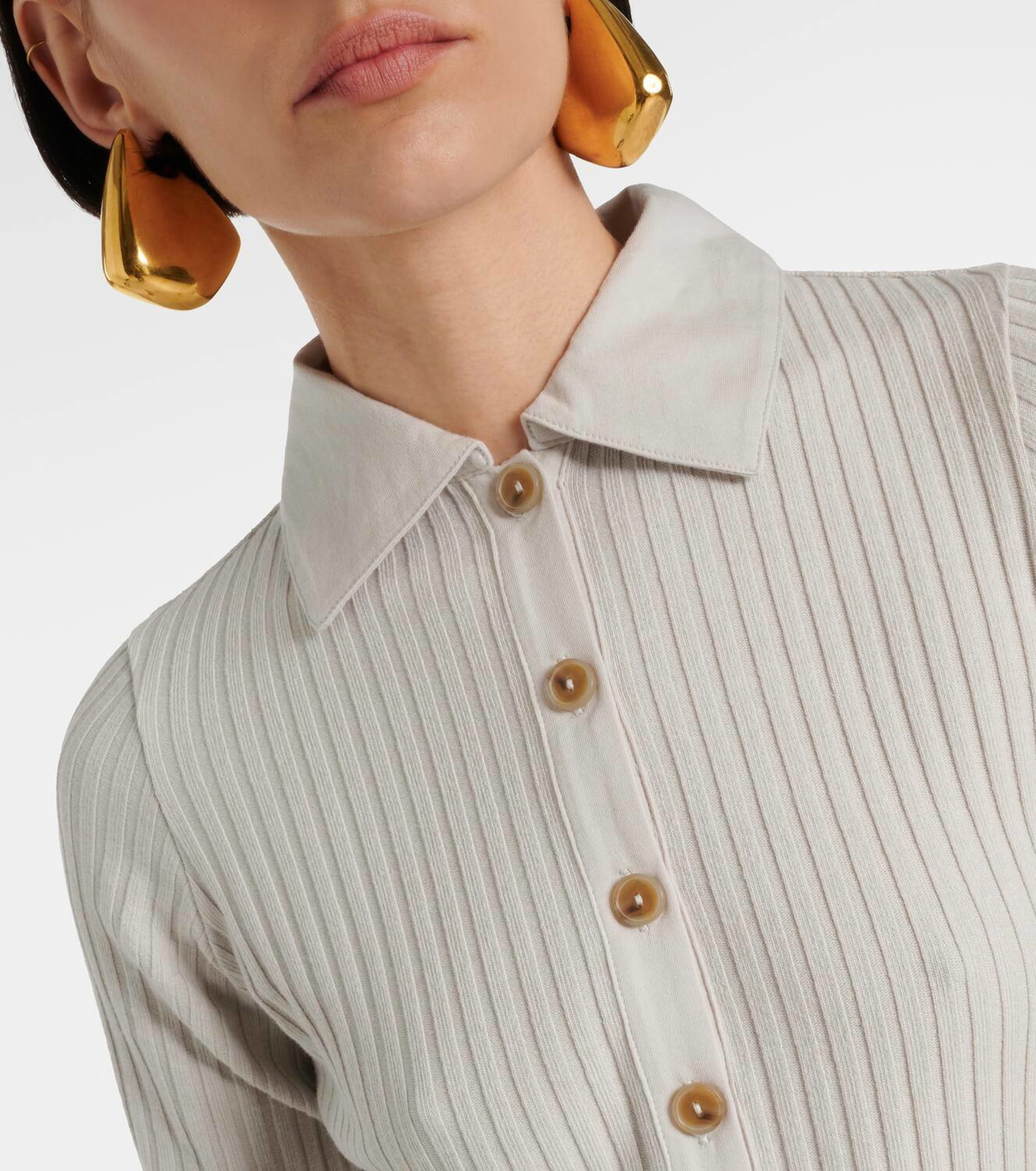 vince ribbed polo dress Rib Polo Dress (Women)
