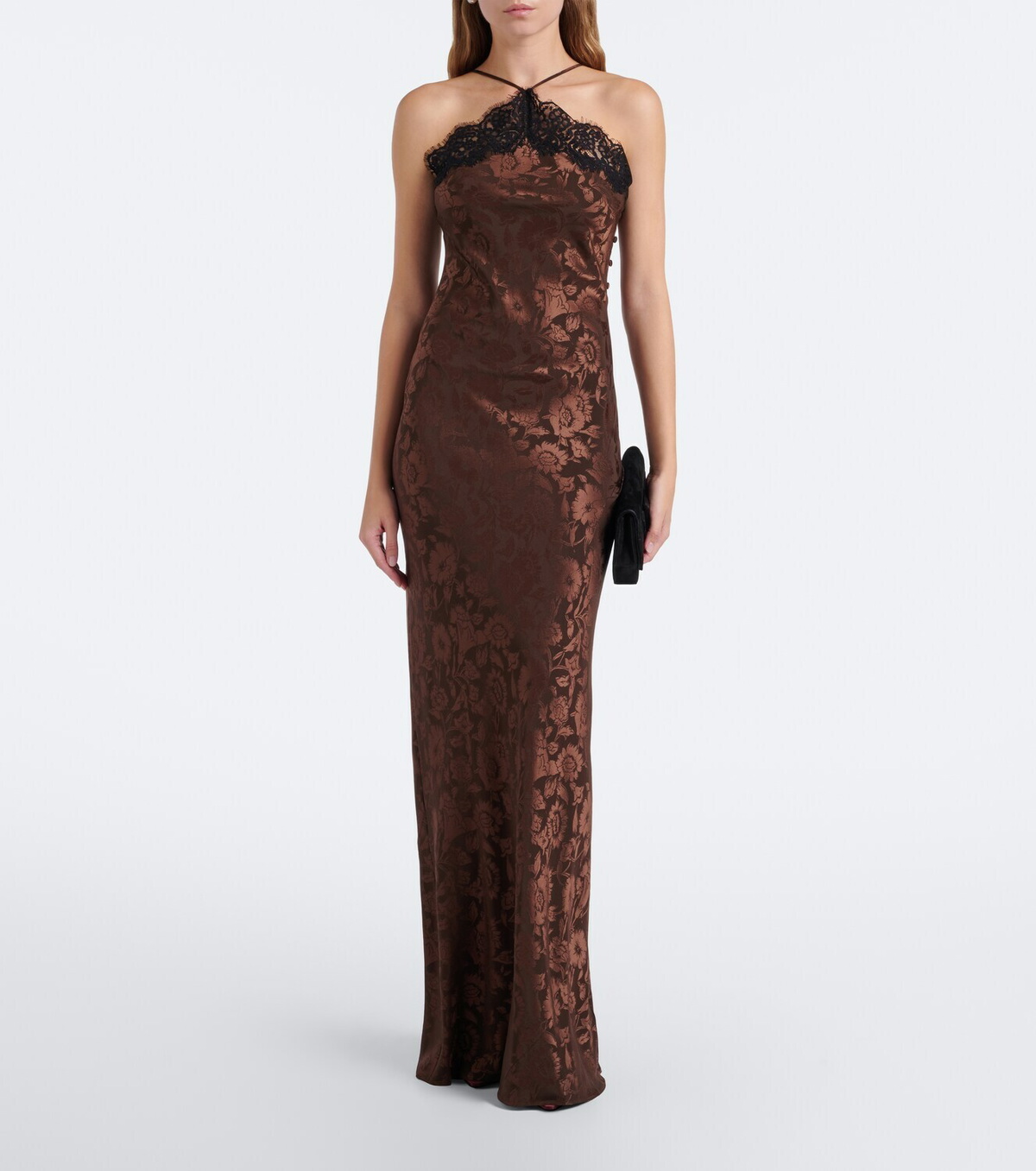 Veronica Beard Rue floral jacquard silk-blend gown