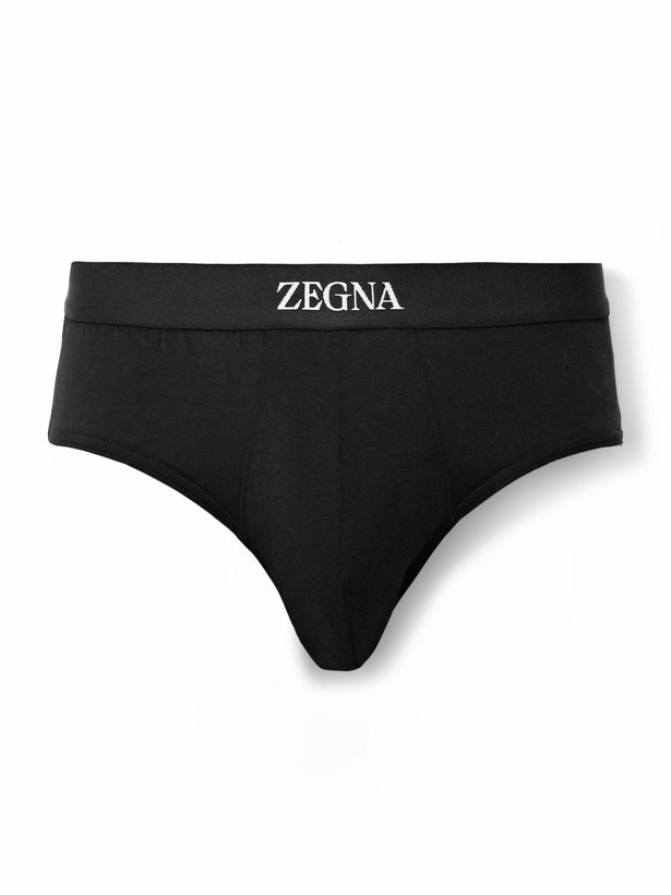 Photo: Zegna - Stretch-Cotton Briefs - Black