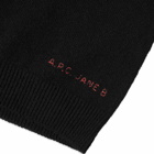 A.P.C. x Jane Birkin Barry Cashmere Crew Knit in Black