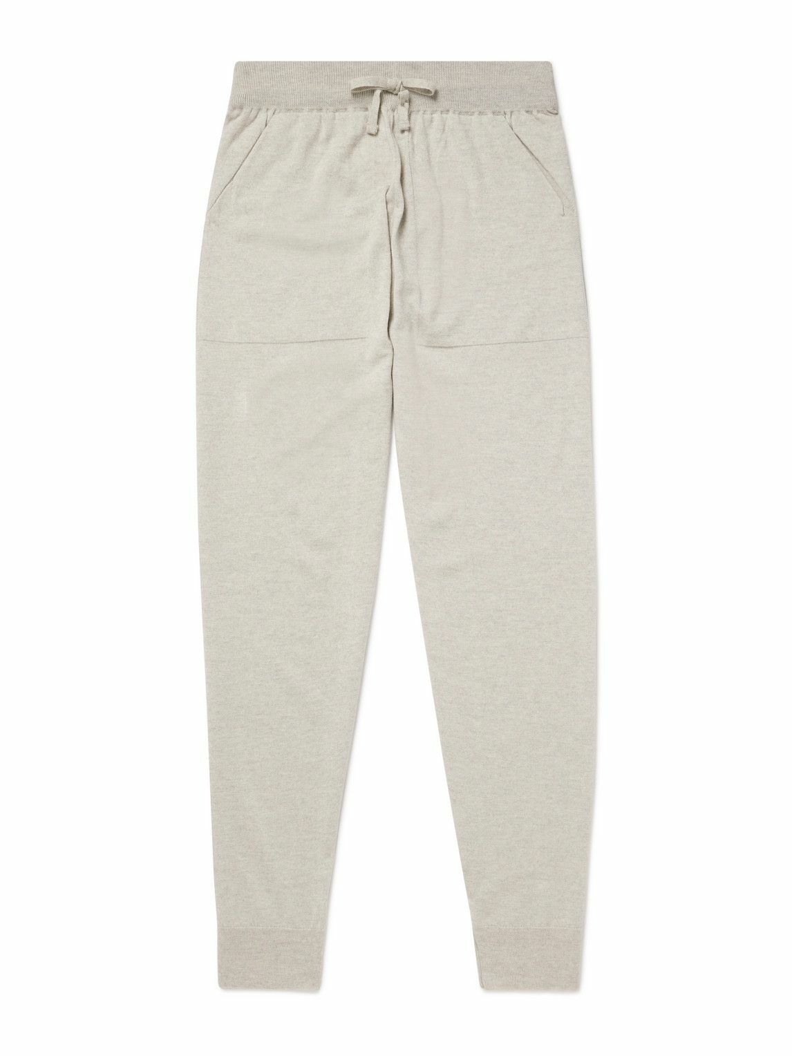 John Smedley - Henning Tapered Merino Wool Sweatpants - Gray