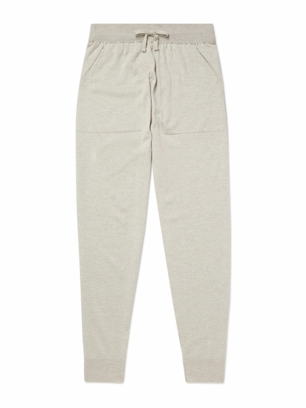Photo: John Smedley - Henning Tapered Merino Wool Sweatpants - Gray