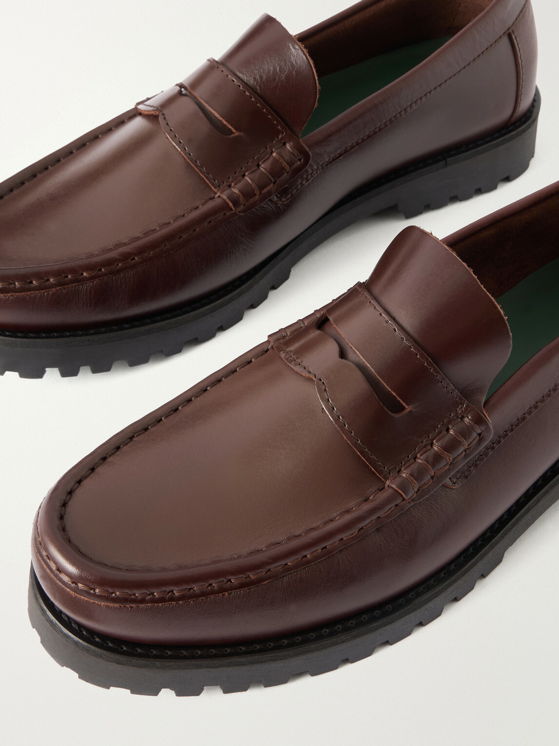 VINNY's - Lee Lake Leather Loafers - Brown