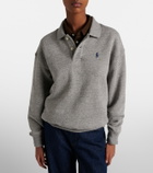 Polo Ralph Lauren Logo cotton-blend fleece polo sweatshirt