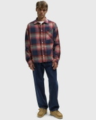 Reternity CREATIVE DEPT LOGO FLANNEL Purple Mens Longsleefe
