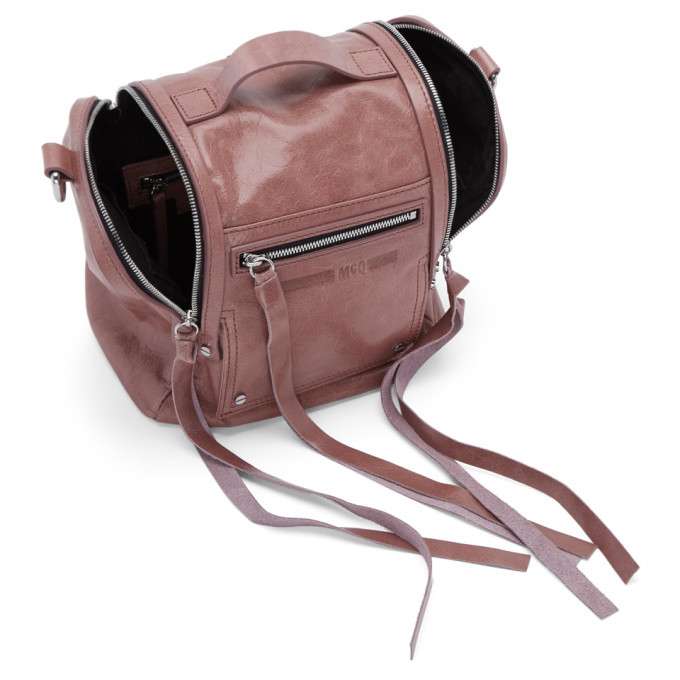 McQ Alexander McQueen Pink Mini Convertible Box Backpack McQ  display picture 1