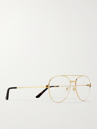 Cartier Eyewear - Aviator-Style Gold-Tone Optical Glasses