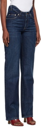 Jean Paul Gaultier Blue 'The Curved' Jeans
