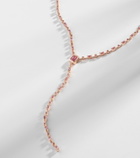 Shay Jewelry Y 18kt rose gold necklace with sapphires