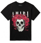 AMIRI - Grateful Dead Printed Cotton-Jersey T-Shirt - Black