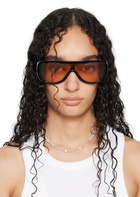 Port Tanger SSENSE Exclusive Black Sayf Sunglasses
