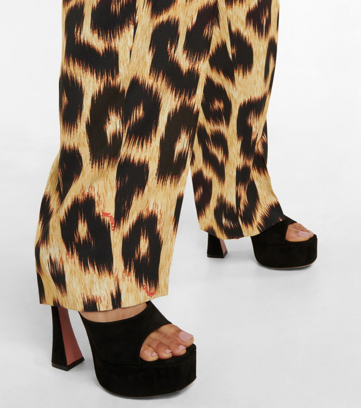 【関税込み】Amina Muaddi ブラウン Dalida ヒールサンダル Amina Muaddi Dalida satin platform mules Amina Muaddi