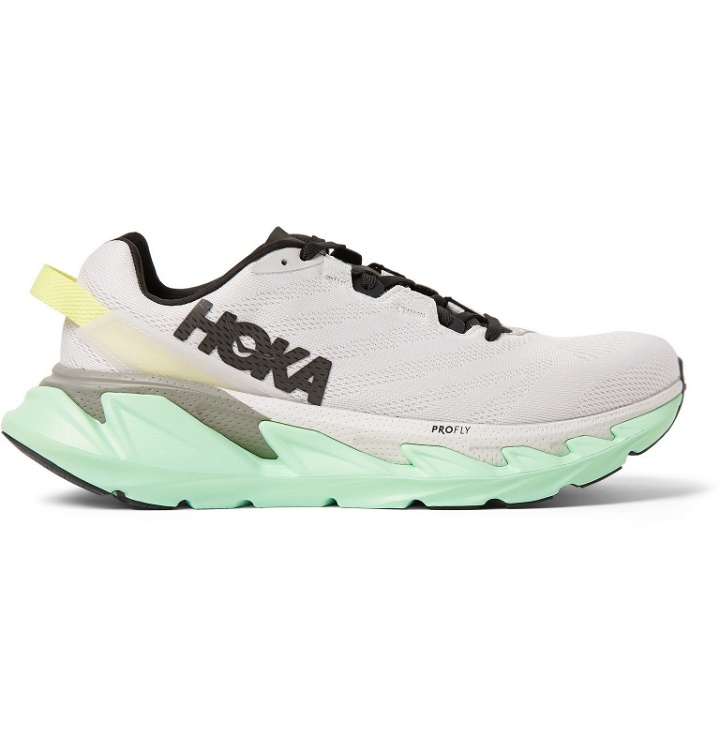 Photo: Hoka One One - Elevon 2 Rubber-Trimmed Mesh Sneakers - Gray