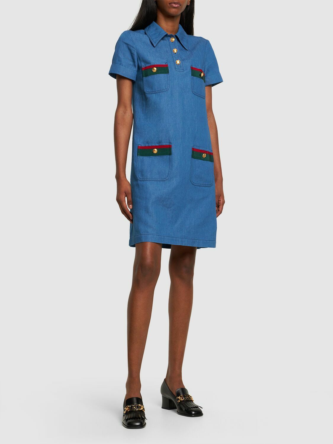 gucci denim dress GUCCI