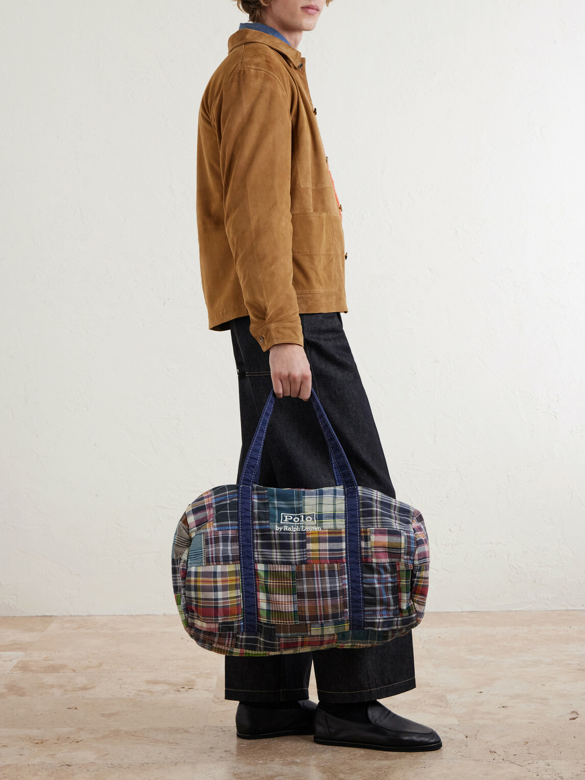 Polo Ralph Lauren - Large Patchwork Checked Cotton-Madras Duffle Bag