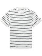 Club Monaco - Striped Cotton-Terry T-Shirt - White