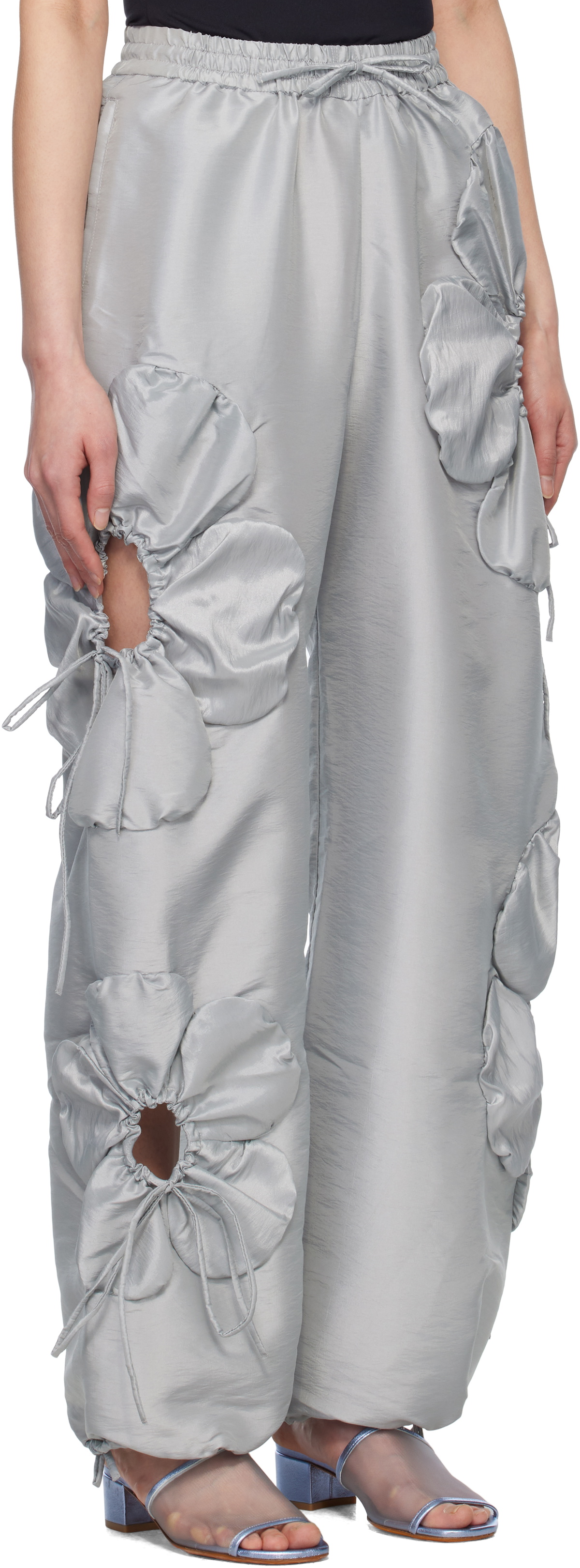 J.Kim Gray Flower Lounge Pants
