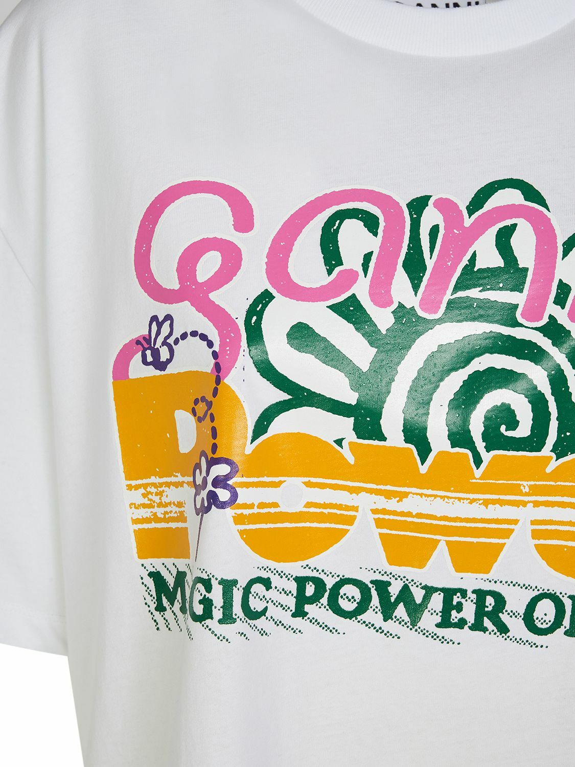GANNI - Future Heavy Sun Print Cotton T-shirt GANNI