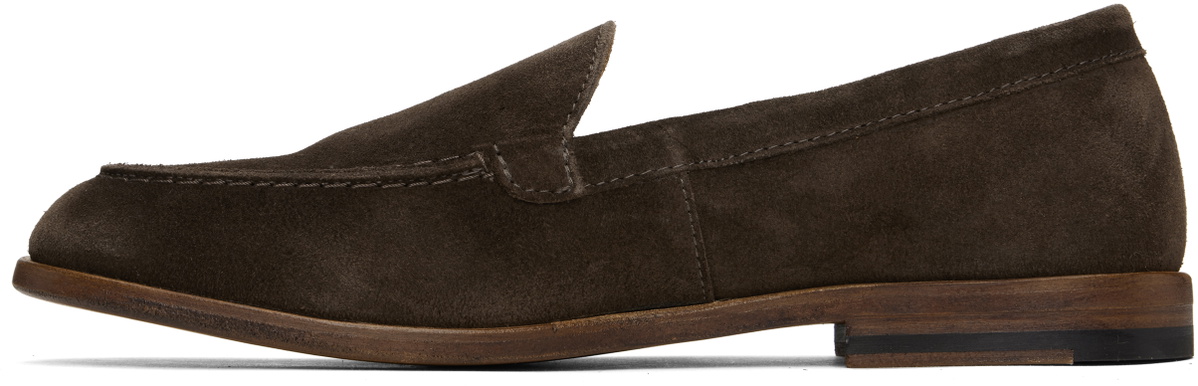 Drake's Brown Suede Henri Summer Loafers