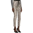 Unravel Grey Python Lace-Up Trousers