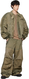 032c Green Clay Utility Bomber Jacket