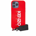 Kenzo Women's Strap iPhone 13 Max Case in Medium Red