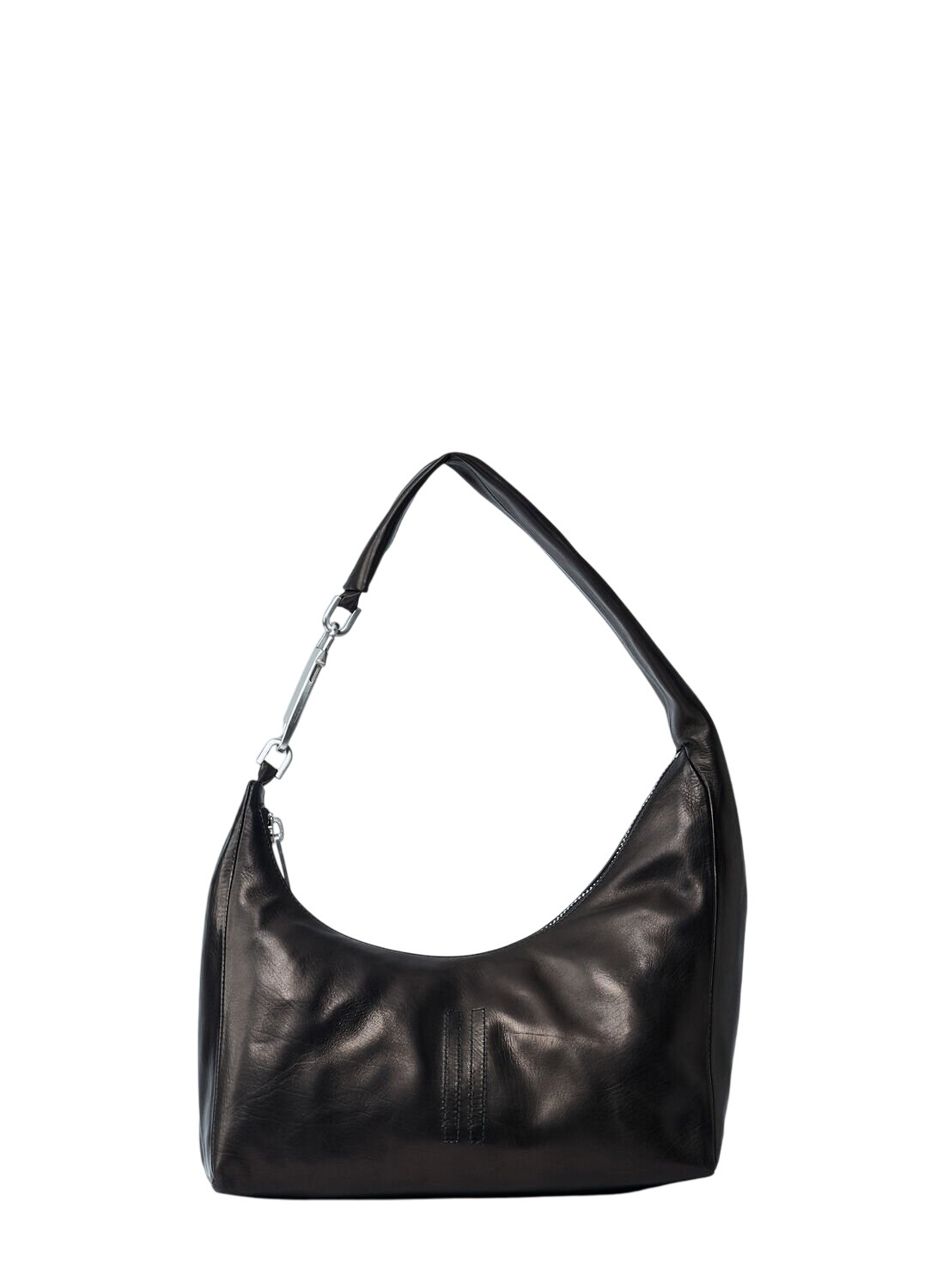 Rick Owens Black Sugar Calf Leather Club Bag Rick Owens