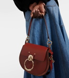 Chloé Tess Small suede-trimmed leather shoulder bag