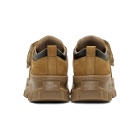 MSGM Tan Suede Strap Chunky Double Sole Sneakers