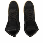 Rhude Men's Rhecess High Suede Sneakers in Black