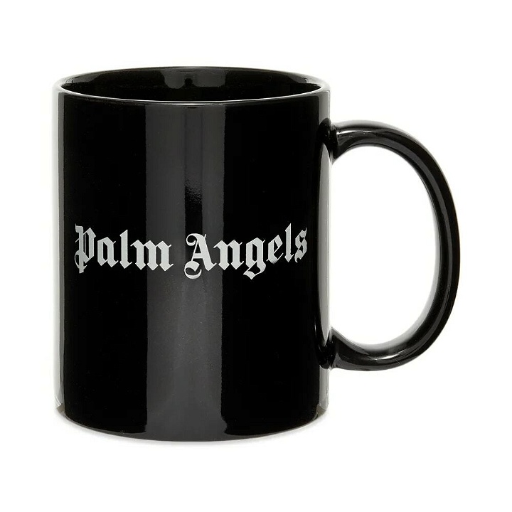 Photo: Palm Angels Men's Logo Mug in Black/White