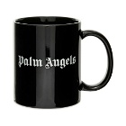 Palm Angels Men's Logo Mug in Black/White