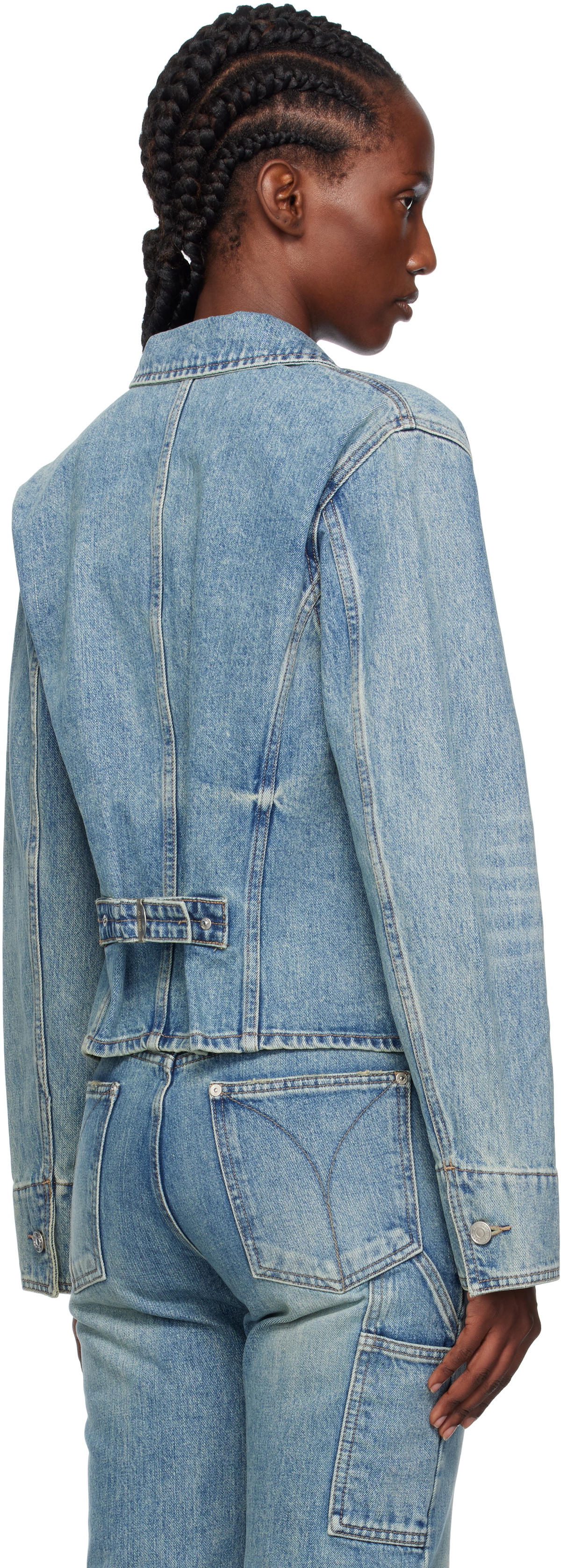 OPEN YY Blue Denim Trucker Jacket