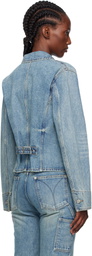OPEN YY Blue Denim Trucker Jacket