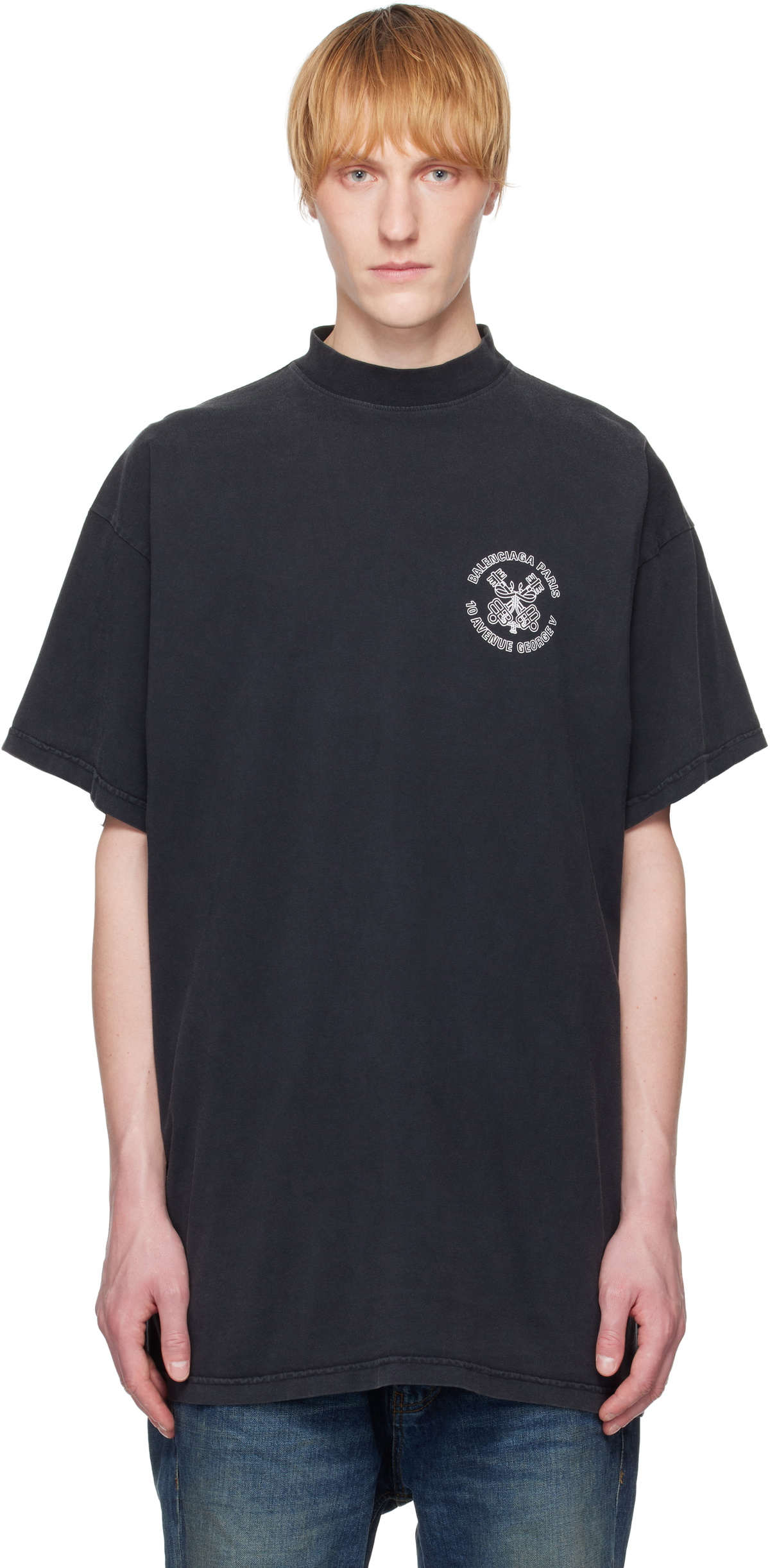 Shop Balenciaga Surfer Long Sleeve Oversized T-Shirt | Saks