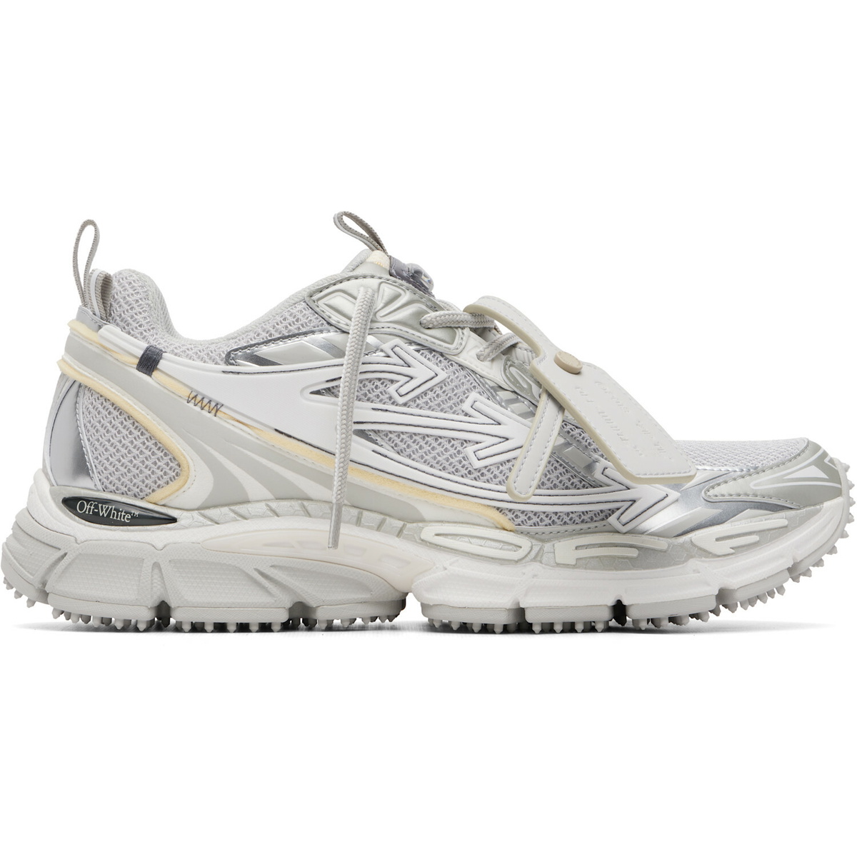 Off-White Gray & Silver Be Right Back Sneakers