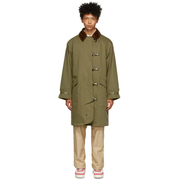 BEAMS PLUS Khaki Fireman Coat Beams Plus