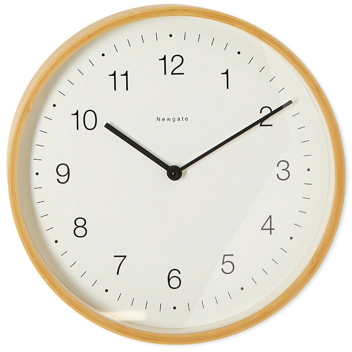 Photo: Newgate Clocks Mauritius Ocean Dial Wall Clock in Bamboo