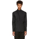 Balmain Black Draped Shirt