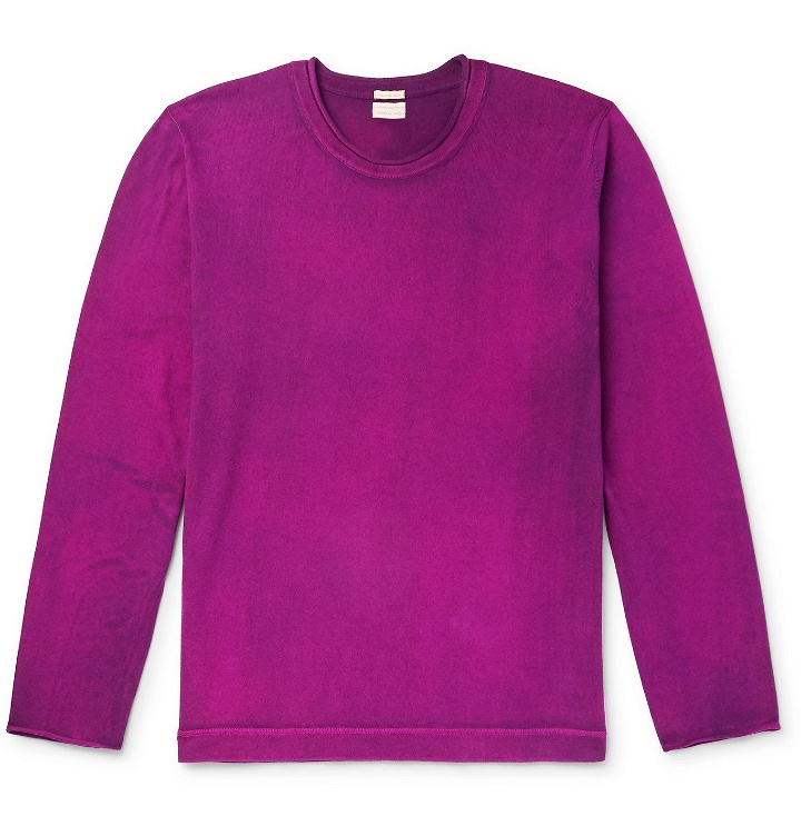 Photo: Massimo Alba - Cotton and Cashmere-Blend Sweater - Purple