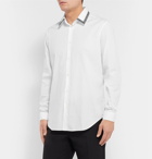 Versace - Logo-Trimmed Cotton-Poplin Shirt - White