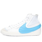 Nike Men's Blazer Mid '77 Jumbo Sneakers in White/Blue/Black/Orange