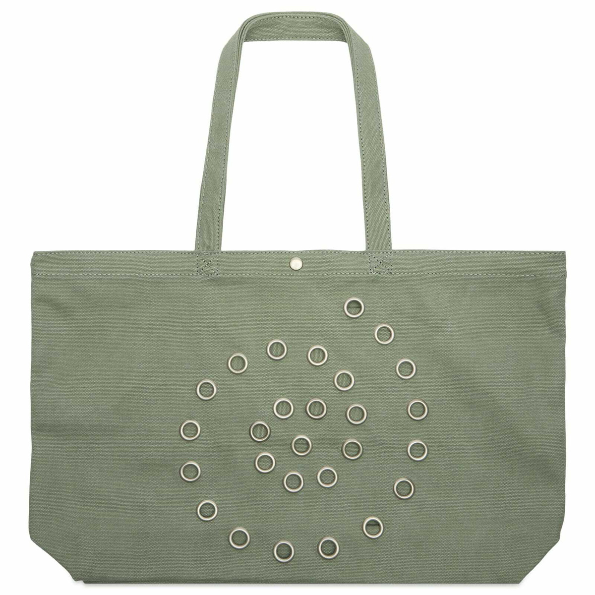 Damson Madder Women's Raine Swirly Eyelet Tote Bag - in Mint 