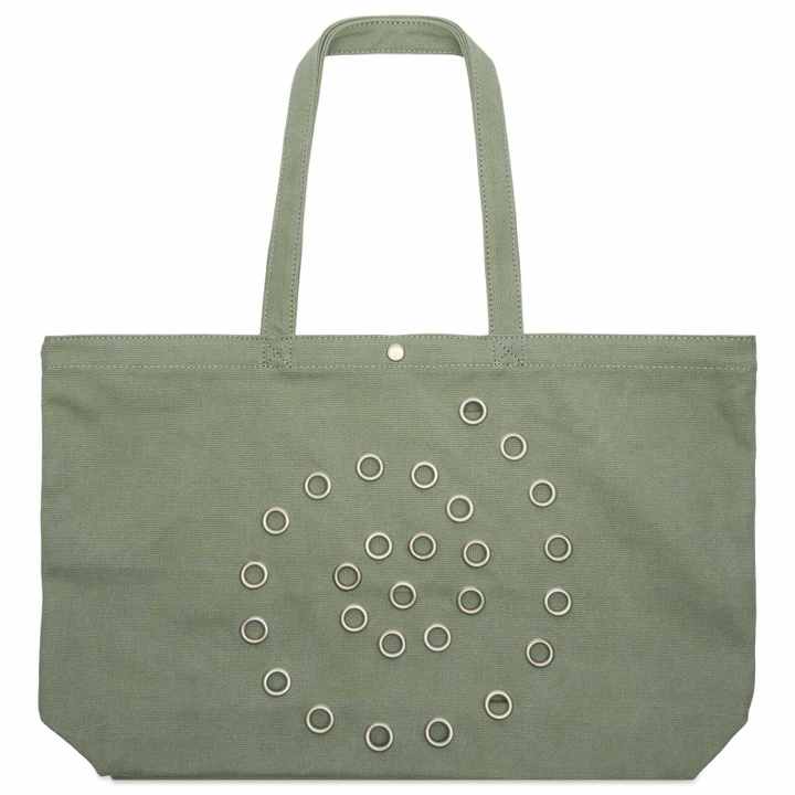 Photo: Damson Madder Women's Raine Swirly Eyelet Tote Bag - in Mint 