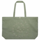 Damson Madder Women's Raine Swirly Eyelet Tote Bag - in Mint 