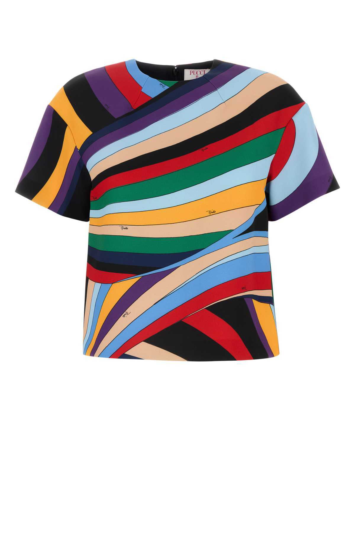 Pucci Printed cotton T-shirt Emilio Pucci