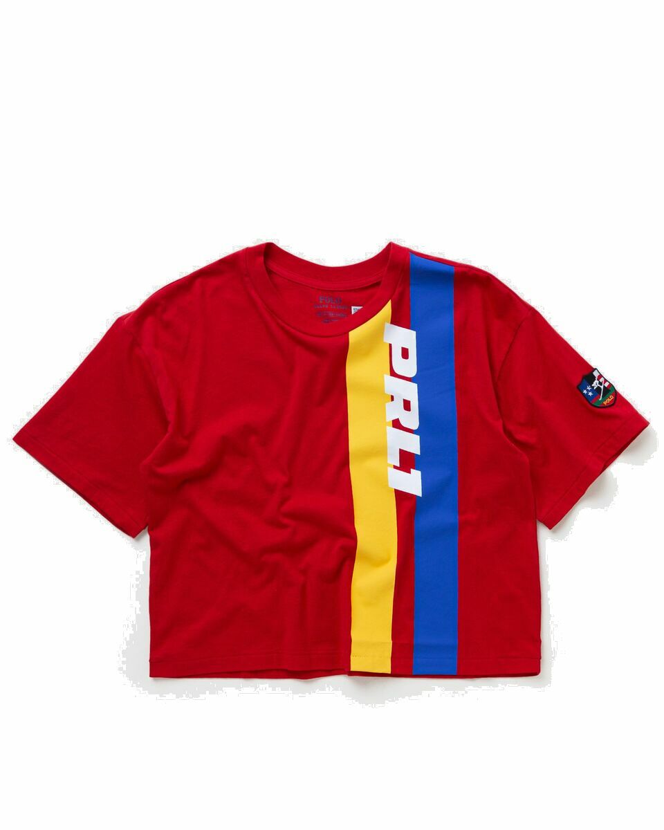 Photo: Polo Ralph Lauren Wmns Prl1 Crop Tee Red - Womens - Shortsleeves
